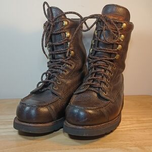 Irish Setter Dark Brown Leather Lace-Up Boots